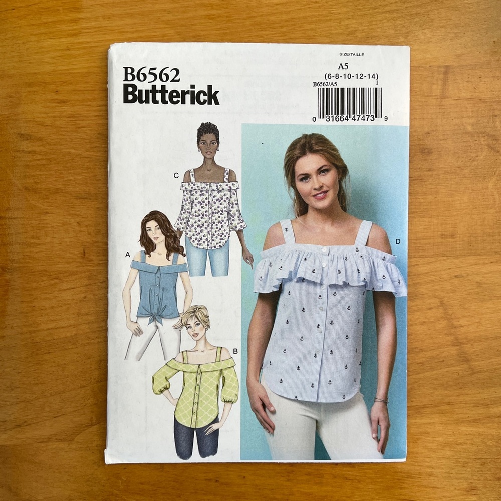 Butterick 6562 Misses’ Top